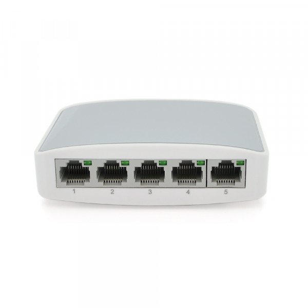 Комутатор Gigabit Ethernet ONV-H3005S в пластиковому корпусі, 5*1000Мб портів, 5В 1Ач, 100х70х28