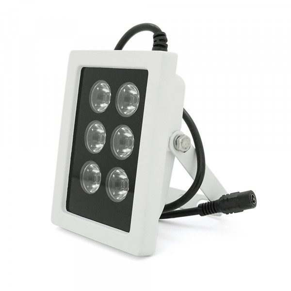 ІЧ-прожектор LW6-50IR006-12. 12V, 24W, 6LED, IP66, 850Нм, кут огляду 120 °, дальність до 50м.