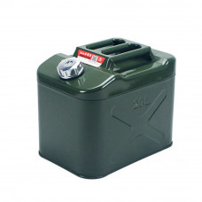 Каністра Merlion YT-HS-FX-20L, металева з клапаном + гнучка лійка, 20л, 355х255х310мм, Green