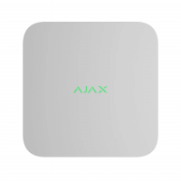 Мережевий відеореєстратор Ajax NVR DC (16ch) white, роздільна здатність до 4К, підтримка ONVIF/RTSP, декодування H.265/H.264, ємність до 16Тб