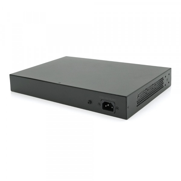 24х портовий PoE комутатор ONV-H1024PLS 24 порти РоЕ 100 Мбіт + 2 Uplink 1000 Мбіт, до 250м, IEEE802.3af/at, загальна потужність 250Вт