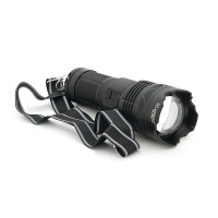 Ліхтар пошуковий YEMAO YM-G501 LED PM60, 4 режими, індикація заряду, живлення від 4*18650, IP65, USB кабель, 245х195х90мм, 1,235кг, Black, Чохол+BOX