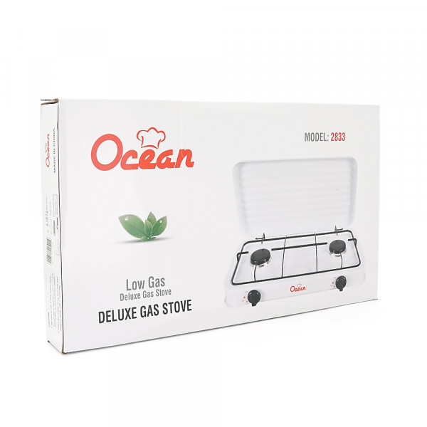 Газова плита Ocean YT-2833, 2 комфорки, White