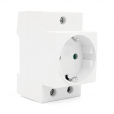 Модульная розетка PT-316P на DIN-рейку, 250V/10-16A, c заглушкой, 45*78.5*63mm