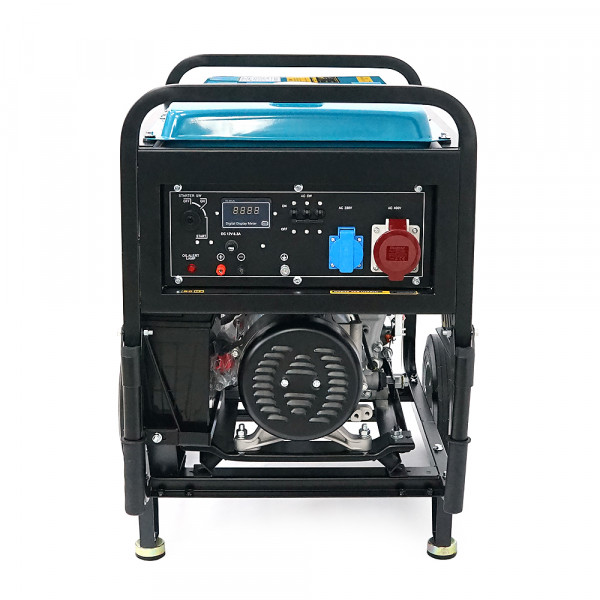 Дизельний генератор FULL FDK10000LE3, трехфазный 230/380V, 50Hz, 9.4kVA/7.5kW, бак 12,5 л, витрата 2 л/год, ручний/стартер (без АКБ), 700х510х620 мм, 124 кг