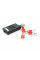 Портативний HUB ZS-09-2 із крокодилами на 5*USB2.0 (2.4A), led, живлення 12В, Black, Box