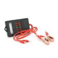 Портативний HUB ZS-09/2 із крокодилами на 10*USB2.0 (3A-5А), led, живлення 12В, Black, Box