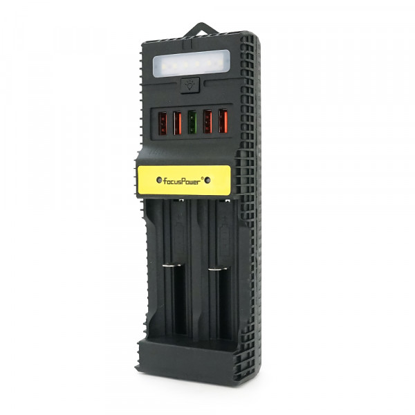 Портативний HUB ZS-12/5 з крокодилами на 5*USB2.0 (3А-5A), 2осередки-АА, led, живлення 12В, Black, Box