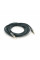 Кабель VEGGIEG V-A502 AUX Audio DC3.5 тато-тато 2.0м, GOLD Stereo Jack, обплетення, (круглий) Grey cable, Пакет