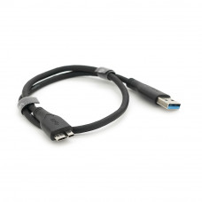 Кабель VEGGIEG V-U318, Usb 3.0 AM to Micro-B Black 0.5m, для жорстких дисків