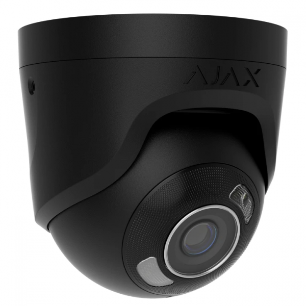5 Mp IP охоронна відеокамера з гібридним підсвічуванням Ajax TurretCam HL (5 Mp/4 mm) Black
