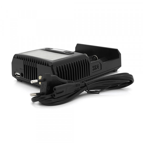 Зарядний пристрій універсальний Nitecore SC4, 4 канали, LCD дисплей, підтримує Li-ion, Ni-MH та Ni-Cd AA (R6), ААA (R03), AAAA, С (R14), 3A