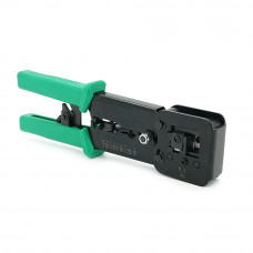 Інструмент VegGieg V-E113 для обтискання RJ-45 (8P8C) та RJ-12/11 (6P6C) 4P4C, Чорно/Зелені Q10