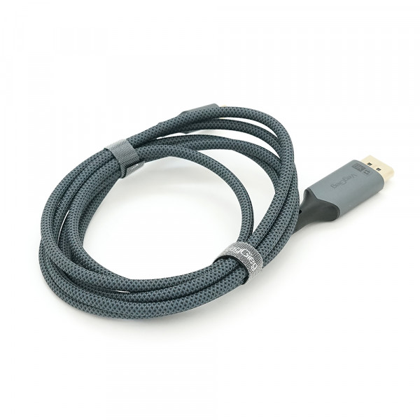 Кабель VEGGIEG V-Z637 Type-C (папа)/Display Port(папа), 8K, 2м, Black-gray