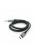 Кабель VEGGIEG V-A624 TypeC => 3.5mm (тато), GOLD Jack, круглий, Gray, 1м, Пакет