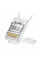 Конектор VEGGIEG V-E010 RJ-45 8P8C, Екранований двокомпонентний роз'єм, CAT7 10Gigabit Q25