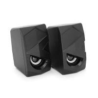 Колонки 2.0 Hotmai FTN-39 USB+3.5mm, 2x3W, 20Hz-18KHz, з регулятором гучності, Black, BOX, Q24