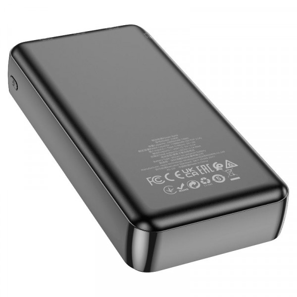 Power Bank HOCO J100A 20000mAh, USB+Type-C, 2A, Black, 0.470kg, Box