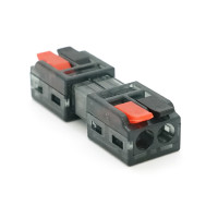 Клема  з натискними затискачами 1-провідна LT-2-2, 2-pin, 250V, 32A, 0.5-2.5mm2, 13,5*30*11mm, сіра