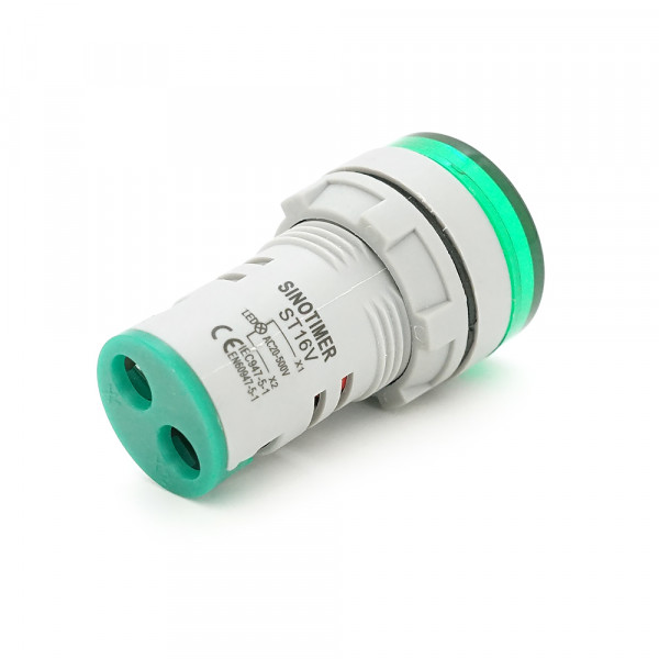 Цифровий вольтметр ST16V, діапазон вимірювань 60-500V, Green
