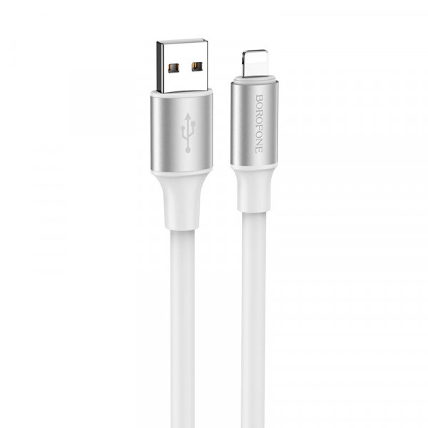 Кабель Borofone BX82, USB-Lighting, 2.4A, довжина 1м, White, BOX
