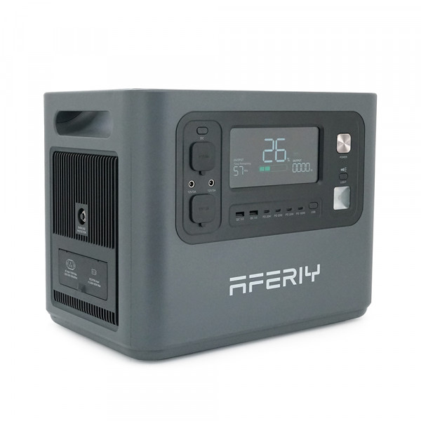 Портативна станція AFERIY AF-P210,LiFePO4 2048Втч.(max2400)Вт,MPPT 11.5-50В-20А(500Вт),out220v. LED.  2-USB,4xType-C PD20/100Вт,DC+прикуриватель12В/10А,398*280*315 мм,22kg