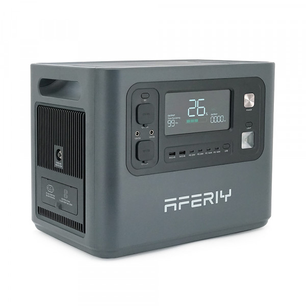 Портативна станція AFERIY AF-P280, LiFePO4, що розширюється від 2048Втч(max2800)Вт,MPPT 11.5-50В-20А(2*600Вт),out220v. LED. 2-USB,4xType-C PD20/100Вт,DC+прикурювач 12В/10А,398*280*315/398*280*220 мм22kg+19kg
