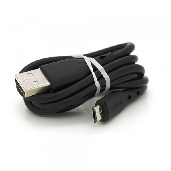 Набір BOROFONE BN2 СЗУ 2xUSB+ кабель Micro, 2.1A, 1м, Black, Box
