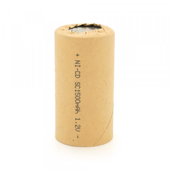 Акумуляторна батарея для шуруповерта YT-1500, Ni-Cd SC1500mAh, 1.2V, 10C, 23x43 mm