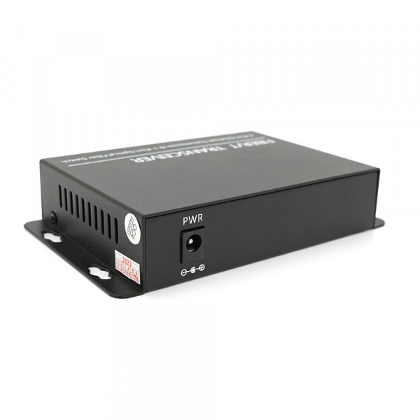 4х портовий медіаконвертор ONV-0110S-SCX-S4-A, 4*100М RJ45 + 1*SC порт (1310/1550nm, 20km)