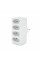 Розетка 4-х місна без заземлення SQ-ZDB01/4, 4x2.5A(10A) 250V~Max, 2300W, White, 2Р, Q100