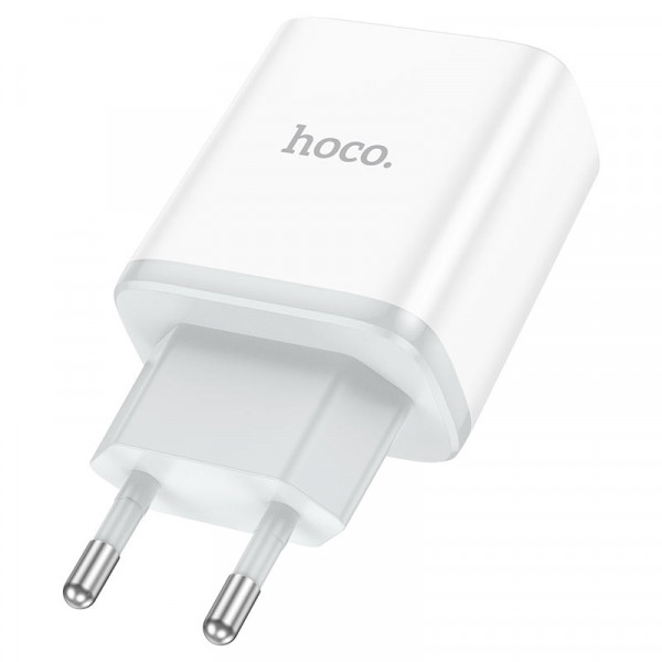 СЗУ HOCO C105A 110-240V, PD20W+Q3.0,USB+Type-C, White, Blister