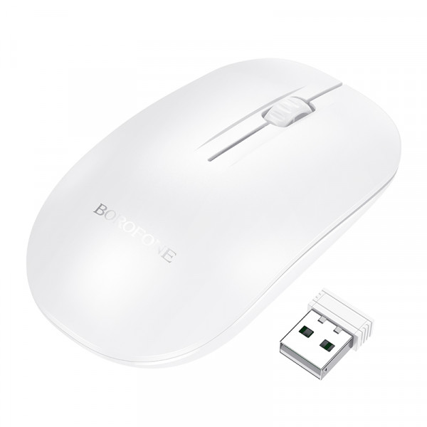 Миша бездротова BOROFONE BG14, 1600DPI, White, 2.4GHZ, Box
