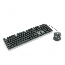 Комплект провідний KB+Mouse XSTRIKE X-1014, USB, RGB підсвічування, (Eng/Укр/Pyc), Black/White, Box