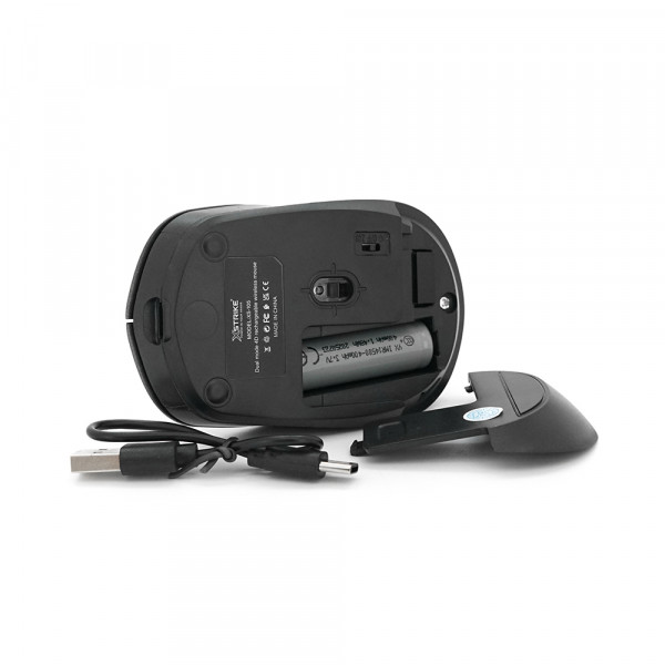 Миша бездротова XSTRIKE XS-105, 800/1600/2400DPI, 2.4GHZ, акумулятор 400mAh, Black, Box