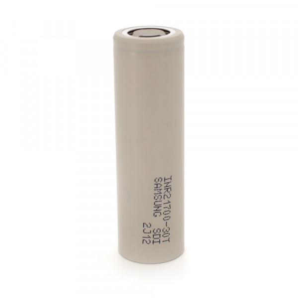 Акумулятор Li-Ion 21700 Samsung INR21700 (30T), 3000mAh, 7.2(14.4)A, 4.2/3.69/2.5V, Gray
