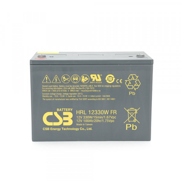 Акумуляторна батарея CSB HRL12330W, 12V 100Ah (308.7х168х210.6(220)