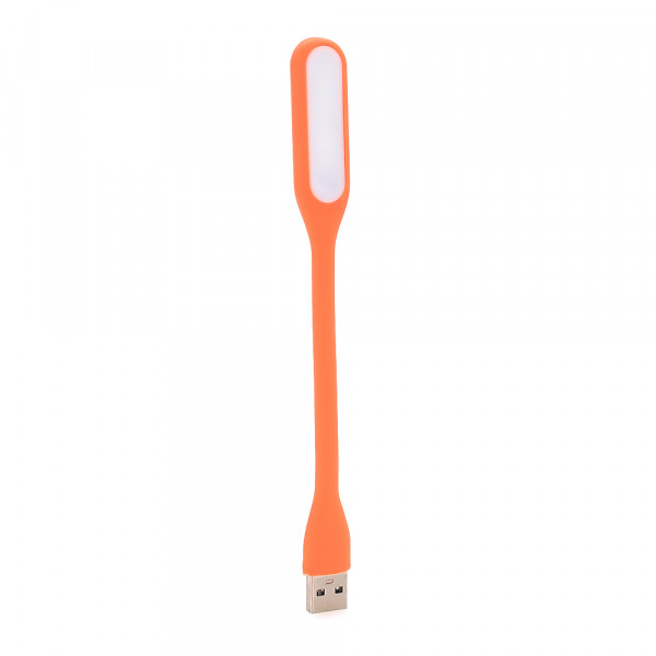 Ліхтарик гнучкий LED USB, Orange, OEM