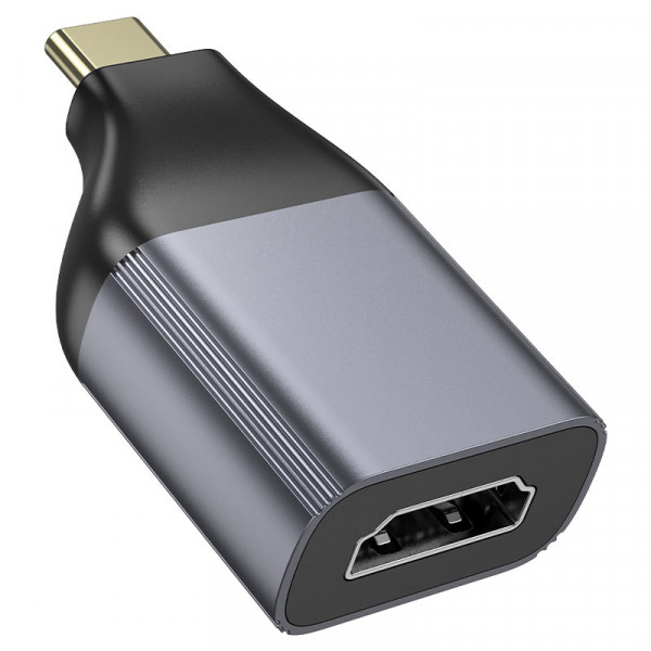 Перехідник HOCO UA33 Type-C (тато)/HDMI(мама), Black-gray