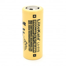 Акумулятор 26650 Li-Ion LiitoKala Lii-51S-JT, 5100mAh (5100-5500mAh), 20A, 18.8Wh, 3.7V (2.75-4.2V), кремовий, 65.5mm x 26.8mm, ціна за 1 шт