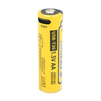 Аккумулятор LiitoKala USB-T36 1.5V/AA 1.5V AA 2400mAh/3600mWh, Li-ion Rechargeable Battery, Type-C, Charging current: 300mAh, цена за 1шт