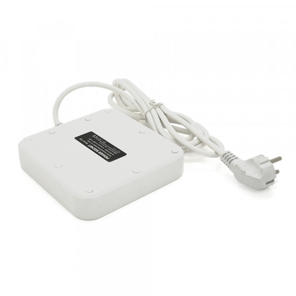 Мережевий фільтр ТВ-Т90, 4 розетки + 3 USB, 2 м, перетин 3х0, 75мм, 3000W, White, Box