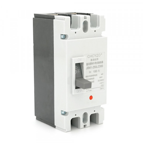 Двополюсний автомат постійного струму CHCYZO JSM1-250L/2300, 150A, DC500-800V, 6kA