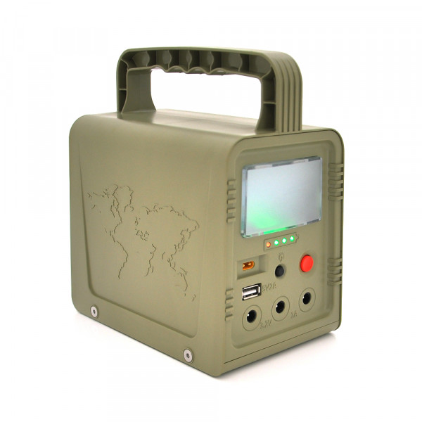 Портативний ліхтар BRAZZERS BRPF-CF42/18, Solar panel 18W, LiFePO4 - 42Wh, DC: 2x3.2V, USB:: 1x5V/2A, 3x6W Led лампи 1м, 3W вбудований ліхтар, BOX