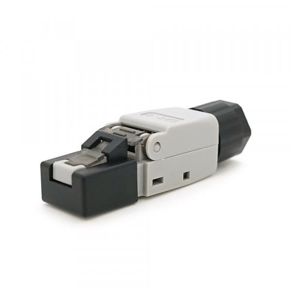 Конектор RJ-45 швидкого монтажу 8P8C UTP Cat-6 (розбірний, безінструментальний) сірий, ціна за 1 шт