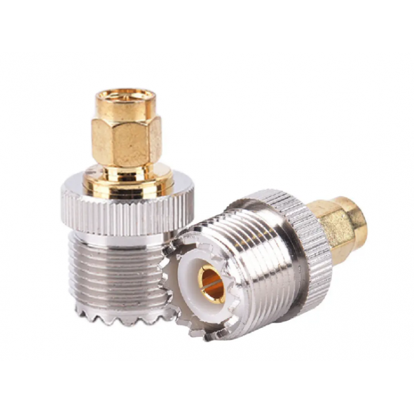 Перехідник SMA Male - UHF Female (SMA тато, штекер-UHF мама, гніздо) ціна за 1 шт