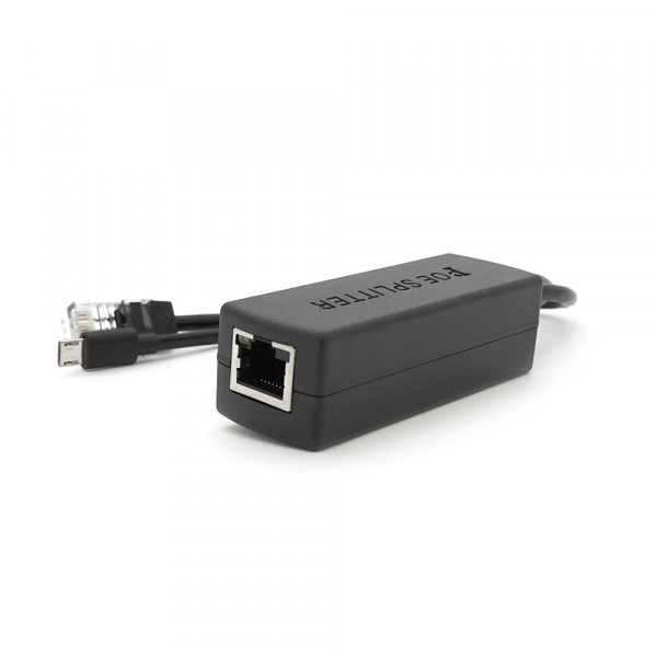 POE спліттер AOT-0524 48V-5V, RJ45, Mini-USB (10/100Мбіт, Вхід-48V/Вихід 5V 2.4А)