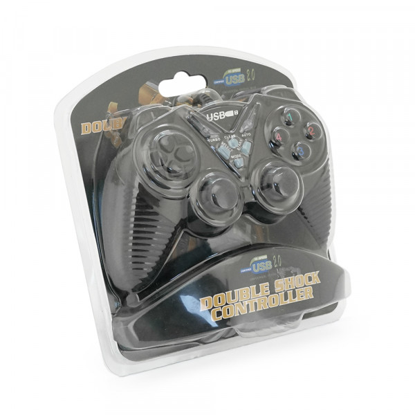 Геймпад для ПК USB-908 USB 2.0 Double Shock (Black), Blister