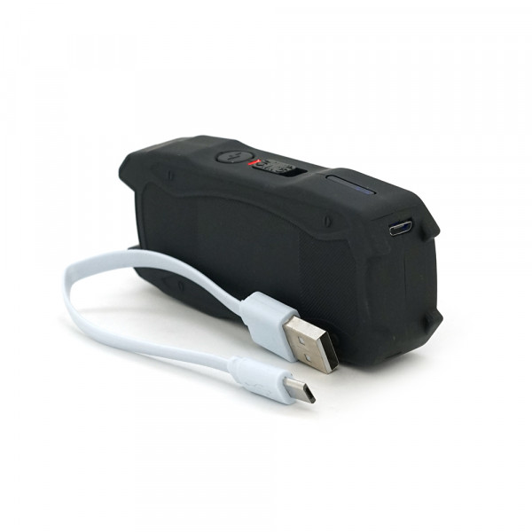 Ліхтар-відлякувач ручний BAILONG X-Balog TW-1901B. LED, струм 8000KV, 130W, Li-ion вбудований 4 000 mAh, Black, IP44, USB, 100х40х20мм, BOX
