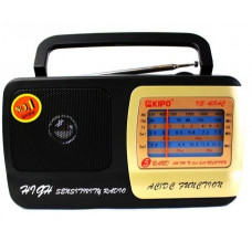 Радіоприймач KIPO KB-408, FM радіо, AUX, корпус пластмас, Black, BOX